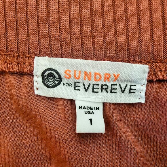 SUNDRY FOR EVEREVE‎ RUCHED SIDE TUBE TOP MAUVE PINK SZ 1/SM - Picture 4 of 6